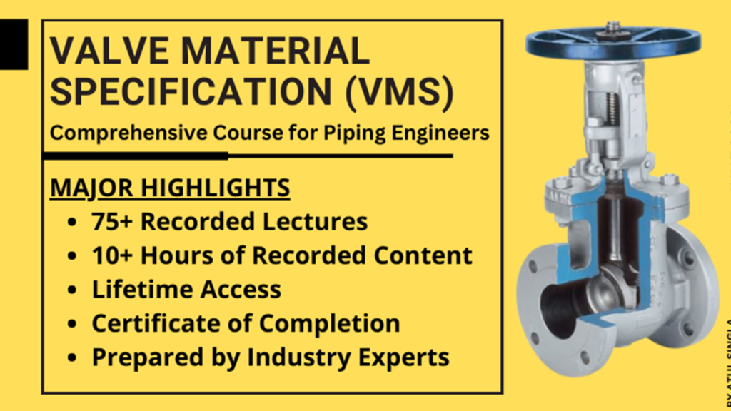 Valve Material Specifications (VMS) Course