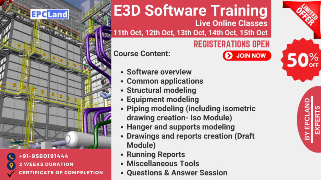 E3D Software training
