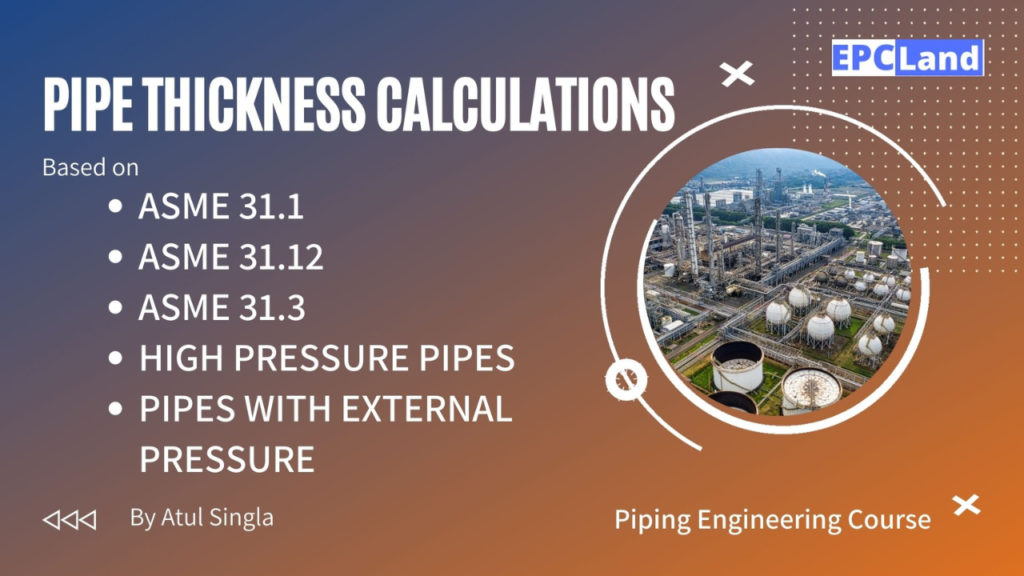 Course on Pipe Wall Thickness