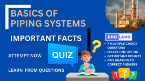 Read more about the article Important Facts: Quiz on Basics of Piping Systems II 7 MCQs with Explanations