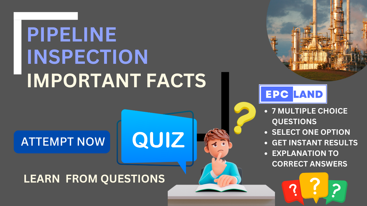You are currently viewing Important Facts: Quiz on Pipeline inspection II 7 MCQs with Explanations