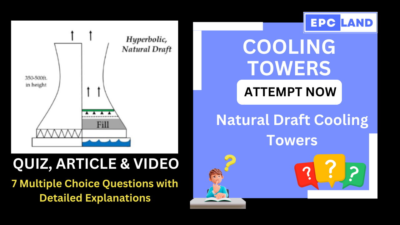 You are currently viewing Natural Draft Cooling Towers: Article & Quiz with 7 MCQs II A Comprehensive Guide