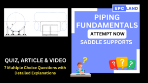 Read more about the article Quiz on Saddle Support: Pipe Supports: A Comprehensive Guide II 7 MCQs with Explanations