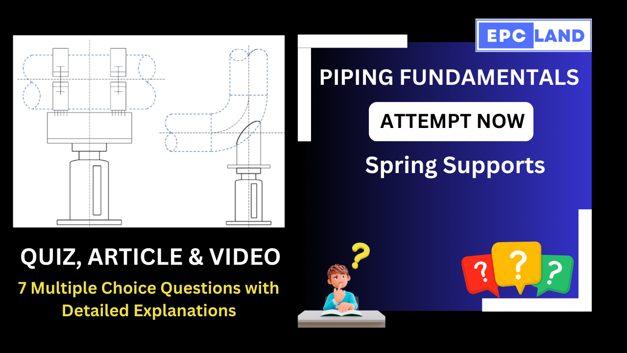 You are currently viewing Quiz on Spring Supports: Pipe Supports: A Comprehensive Guide II 7 MCQs with Explanations