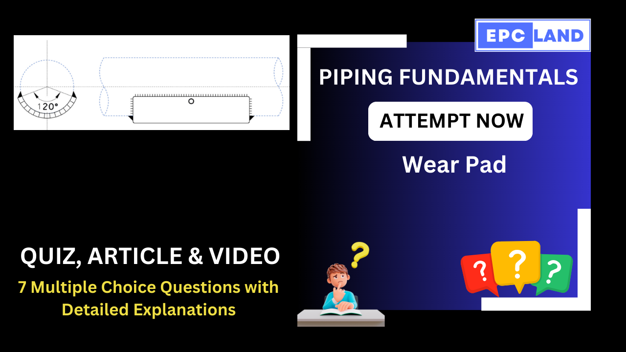 You are currently viewing Quiz on Wear Pad: Pipe Supports: A Comprehensive Guide II 7 MCQs with Explanations